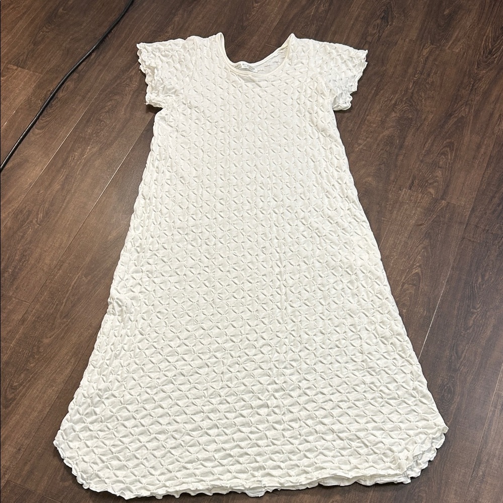 White Simple Pleasures Textured Nightgown